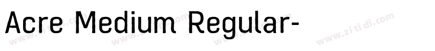 Acre Medium Regular字体转换